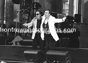 Billy Joel and Elton John BW Photo - Picture 1 of 1