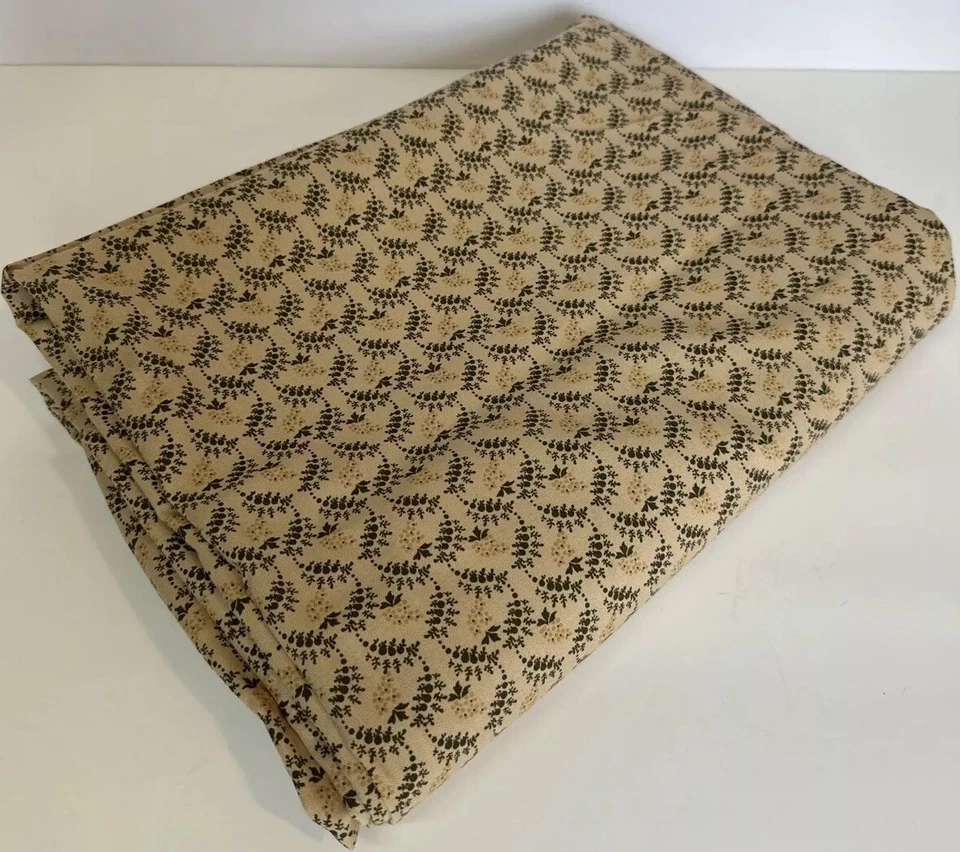 4 YARDs Tan fabric Canterbury By Country Essentials 45” Wide Connecting Threads - Image 1 of 4