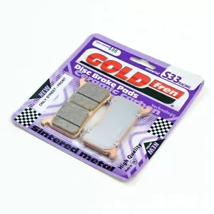 GOLDfren S33-386 Sintered Brake Pads Fits Front Honda Calipers-1 Pair Front - Picture 1 of 3