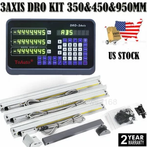 3Achsen Digital Readout DRO Display 5μm Linear Scale 350+450+950mm zum Fräsen - Bild 1 von 12