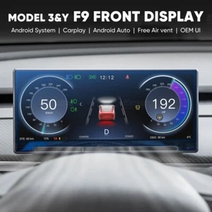 HANSSHOW TESLA MODEL 3 HIGHLAND SCREEN MONITOR CARPLAY ANDROID AUTO + FRONT CAM - Foto 1 di 11