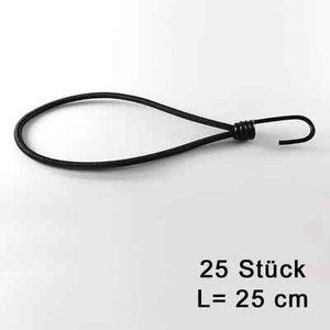 25x tarpaulin clamp for luggage net or Plan 25 cm black - Picture 1 of 1