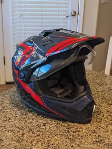 Bell Helmet MX-9 Adventure Matte Red & Black Large With Visor EUC no accidents - Picture 1 of 23