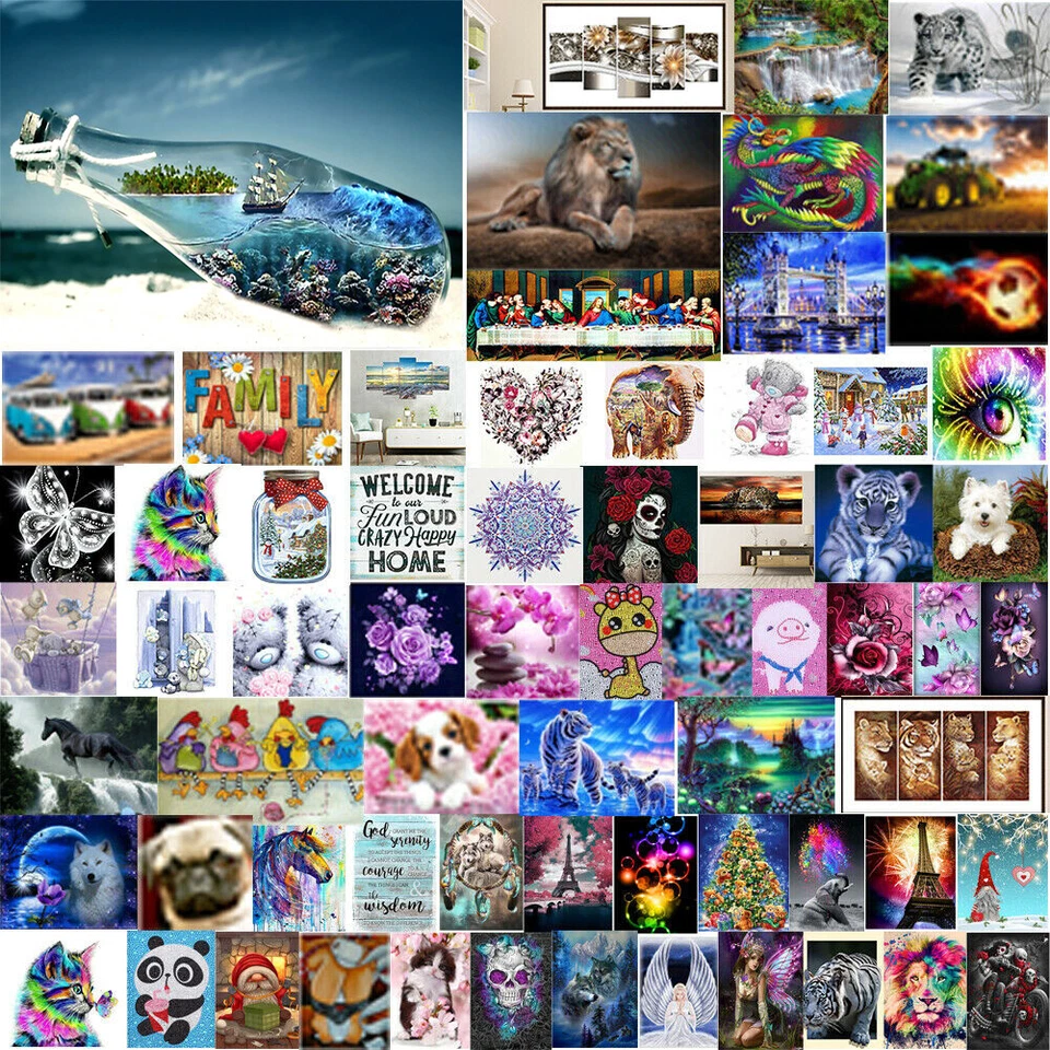 Waterfall 5D Diamond Painting Full Drill Cross Stitch Embroidery Kits Animals - image 1 of 1