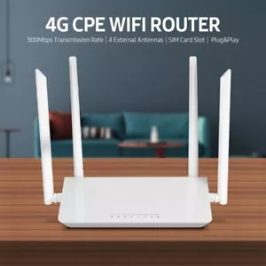 4G LTE CPE Home Router 300Mbps High-speed Wireless Router With SIM Card Slot - Picture 1 of 7