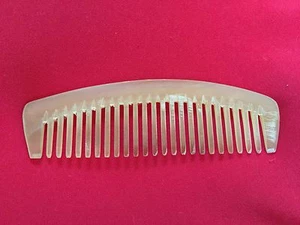 5.18" STURDY WIDE TOOTHED OX HORN COMB without HANDEL - FOR ALL HAIR TYPES! NEW! - Picture 1 of 1