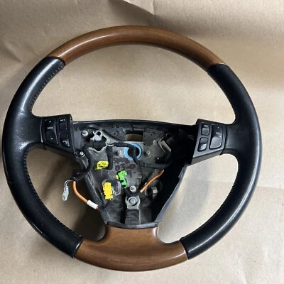 RARO Volante Saab 9-3 03-05 Madera Cuero 2003 2004 2005 Foto 1 de 4