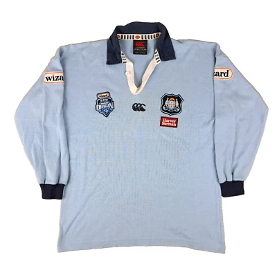 Рубашка поло Canterbury NRL NSW размер 12 Wizard состояние происхождения Harvey Norman - Изображение 1 из 4