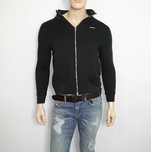 $129 NEW Members Only Fleece Jacket in Black Size SMALL Cotton Blend  - Picture 1 of 11
