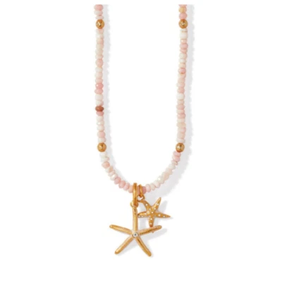 Collar Colgante Brighton Paradise Cove Rosa Concha de Ópalo Estrella Pez Nuevo con Etiquetas $160 Foto 1 de 2