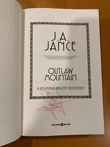 SIGNED Outlaw Mountain -by J. A. Jance - HC 1/1 PHOTO - Picture 1 of 7