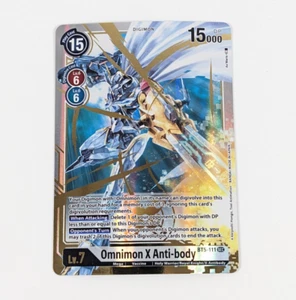 DIGIMON TCG OMNIMON X ANTI-CUERPO BT5-111 Secreto Raro Lámina Casi Nuevo - Imagen 1 de 2