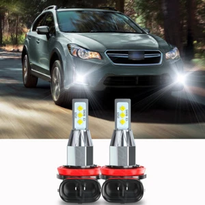 For Subaru Crosstrek 2016-2022 6000K White H11 LED Fog Light Bulbs Pair - Picture 1 of 10