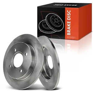Rear Left & Right Disc Brake Rotors for Ford Focus 2001-2007 Fiesta 2014-2019 - Picture 1 of 8