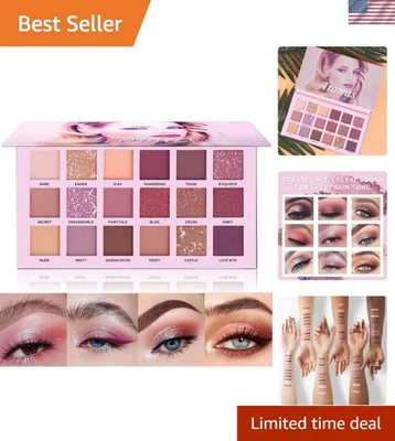 Luxurious 18-Shade Eyeshadow Palette - Matte & Shimmer for Every Occasion - Image 1 of 4