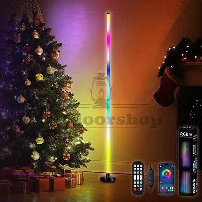 47" Corner Floor Lamp,Lamps for Living Room with Smart App and Remote Control US - Image 1 of 4