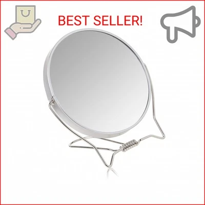 Espejo de maquillaje de dos caras Goody con soporte - 1X y 3X aumento de doble cara -  Foto 1 de 2