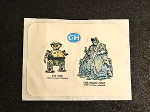 Walt Disney Productions, Return to Oz~ Tik Tok & The Nome King Stickers C&H 1985 - Picture 1 of 2