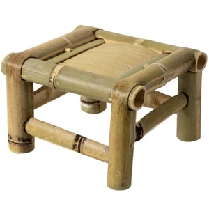 Retro Bamboo Chair Child Toddler Low Stools for Sitting Solid Wood - Picture 1 of 12
