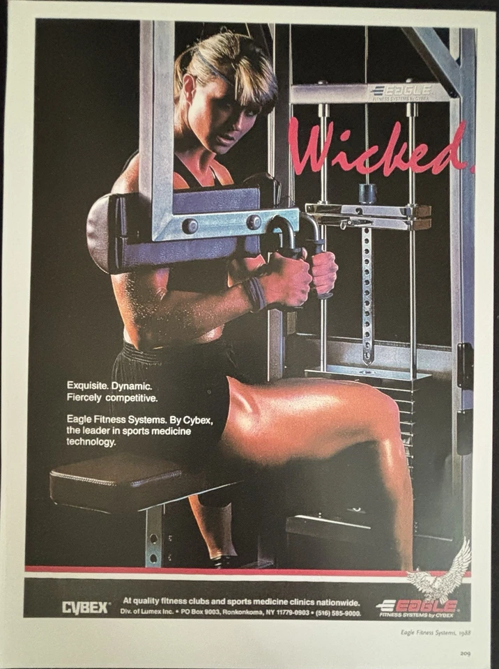 Foto recorte de libros Cybex Eagle Fitness Systems anuncio impreso 1988 Foto 1 de 1