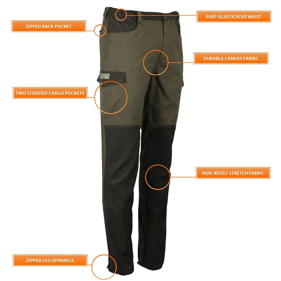 GAME TECHNICAL APPAREL Kids Youth Game Forrester Trousers | Water-Repellent | Breathable