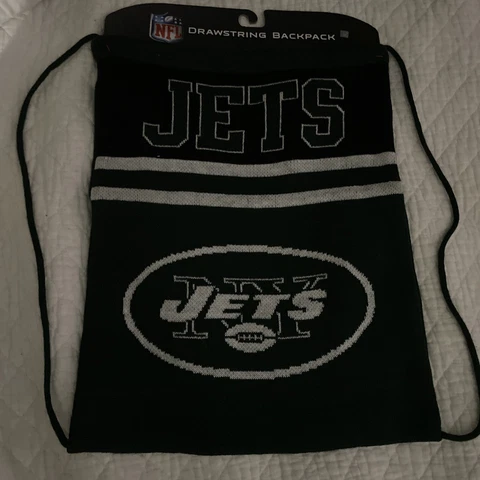 New York Jets Drawstring Backpack Cover