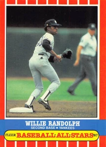 Willie Randolph 1987 Fleer All Stars Baseball card #35 New York Yankees - Picture 1 of 2