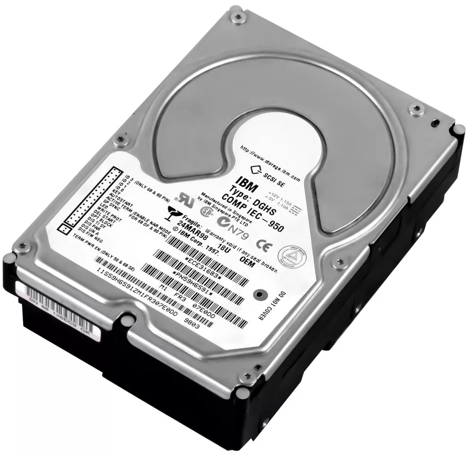 Hard Drive IBM 59H6591 18GB 7.2K 1MB Ultra2 SCSI 3.5'' HH - Image 1 of 3