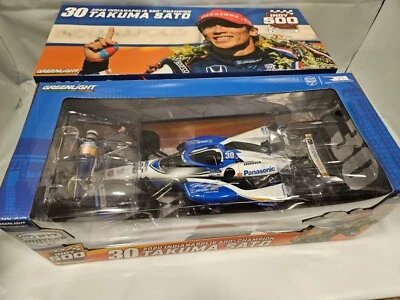 with FIGURE 2020 Takuma Sato Indy 500 Champion SIGNED 1:18 IndyCar Diecast #30 - Image 1 of 4