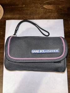 Official Nintendo Game Boy Advance GBA Carry Case Travel Bag | Black / Pink - Picture 1 of 4