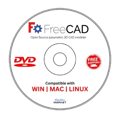 FreeCAD Professional 2D 3D Parametric Graphic Modeling Software-DWG-for Windows - Image 1 of 4