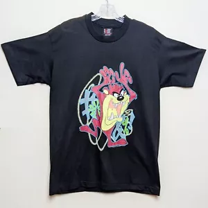 Camicia Taz Tasmanian Devil Looney Tunes Tornado vintage anni 90 grande etichetta gigante USA - Foto 1 di 10