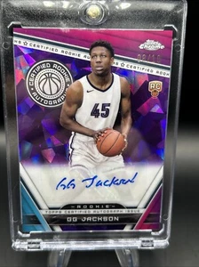 2023-24 Chrome Sapphire Edition Certified Rookie Purple /10 GG Jackson Auto RC - Bild 1 von 2