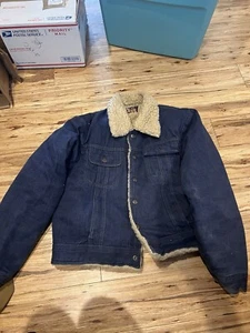 Vintage 70’s Hi Gear Denim Sherpa Lined Coat - Picture 1 of 3