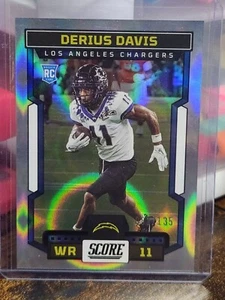 2023 SCORE DERIUS DAVIS RC 83/135 CHROME FOIL - Imagen 1 de 2