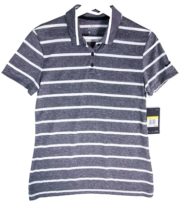 NWT Women’s Nike Dri-Fit Golf Polo Top Size Small Standard Fit Striped - Image 1 of 4