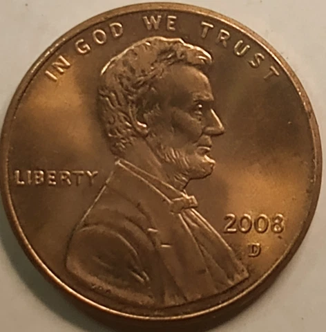 2008 D Lincoln Cent BU DDO Cover