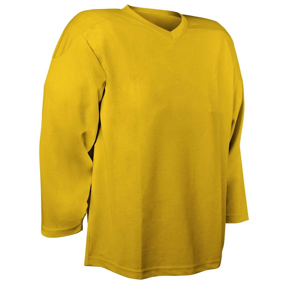 Camiseta deportiva de práctica de hockey de manga larga Champro Faceoff para hombre M L XL dorada HJ2A Foto 1 de 1