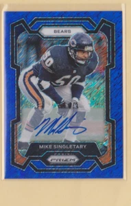 Mike Singletary - 2023 Panini Prizm Blue Shimmer autógrafo #54 #d/25 - automático - Imagen 1 de 2