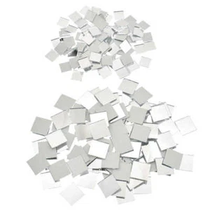 10*10 Mini Cuadrados Espejo, Piezas de Azulejos de Mosaico para Decoración del Hogar, Proyectos Artesanales y Vestido - Imagen 1 de 4