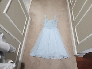 Shadowline Nachthemd Puderblau Vintage Größe 36 - Bild 1 von 8