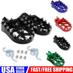 Dirt Bike Foot Pegs CNC for CR125 CRF150R CRF250R CRF450R CRF1100L KX250F KX450F - Picture 1 of 17
