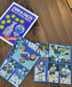1983-84 MCDONALDS OILERS PLAYOFF STICKER CARD SET & ALBUM UNCUT SHEETS GRETZKY - Picture 1 of 2