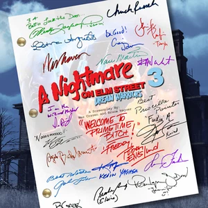 A Nightmare On Elm Street 3 Dream Warriors Cast signed Autogramm Script Reprints - Bild 1 von 8