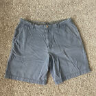 Madison Chino Shorts Mens 38 (waist 37) Blue 100% Cotton 9” Inseam