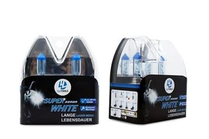 H7 LÁMPARAS HALÓGENAS ASPECTO XENÓN ÓPTICA BMW SERIE 1 E87 BOMBILLAS SUPER WHITE 55W - Imagen 1 de 7