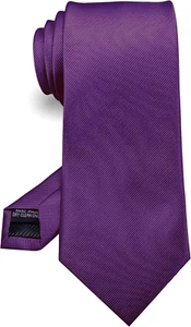 Solid Color Tie Formal Necktie for Men - Picture 1 of 12