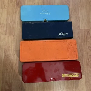 Lot Of 4 Vintage Gun Cleaning Kit Outers Western Field Hoppes 9 Shotgun Kit And  - Picture 1 of 17