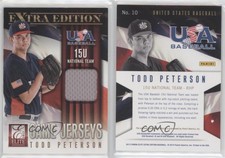 2013 Panini Elite Extra Edition 15U National Team Game Jerseys Todd Peterson #10
