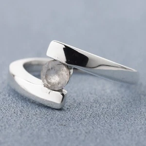 Unique Moonstone Ring, Handmade Jewelry Gift For Mom, June Birthstone, For Her - Picture 1 of 5